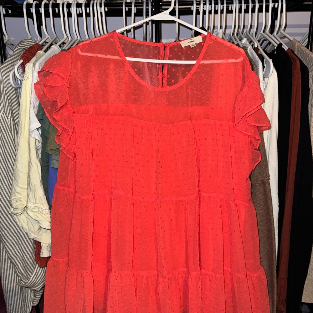 Entro Vibrant Pink Textured Top